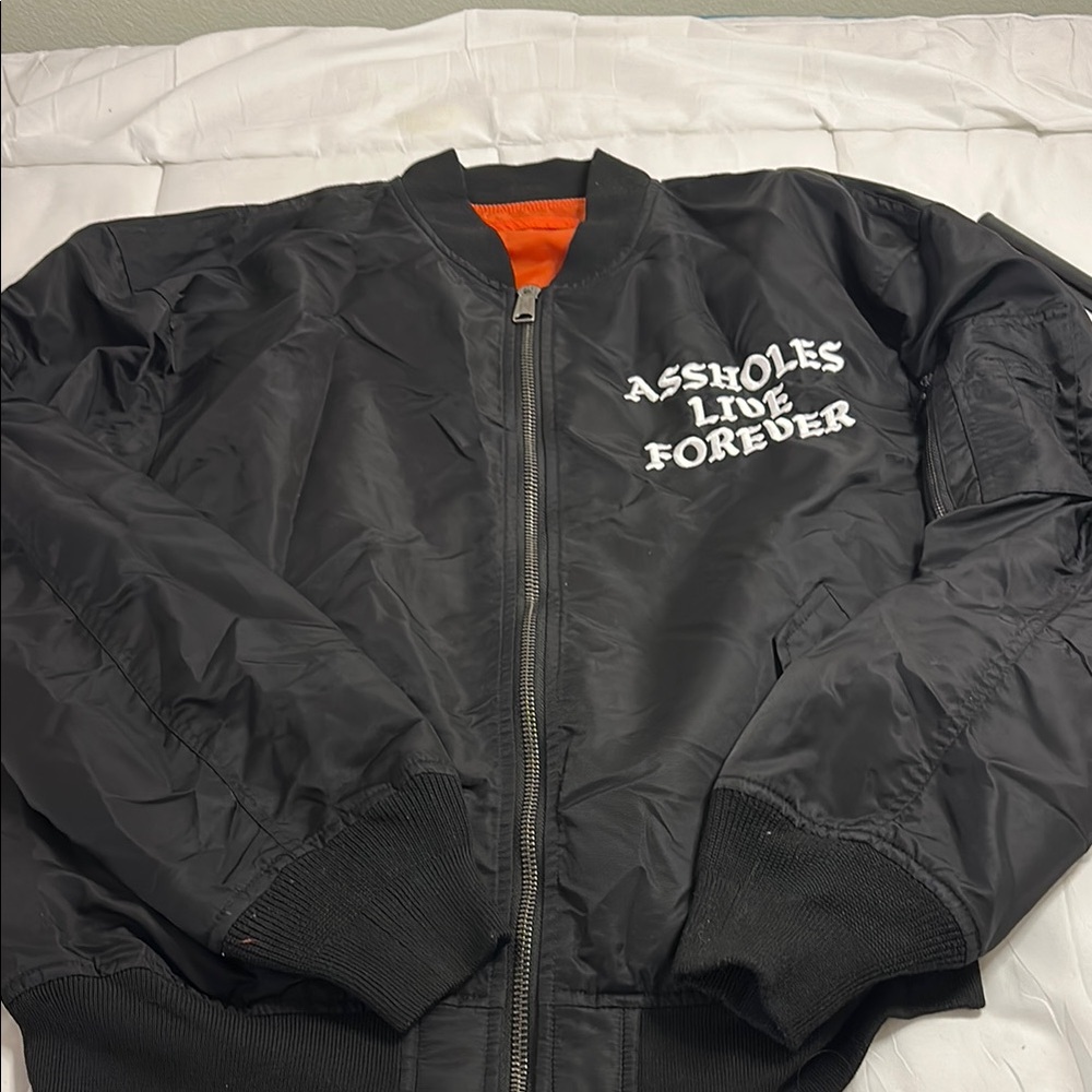 ALF Black/Orange Reversible Bomber Jacket